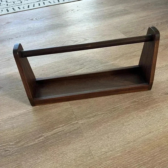 Steelite Wood Caddy 6525T162 Ebony Stain 15" Varick Form Handcrafted USA - Picture 8 of 12